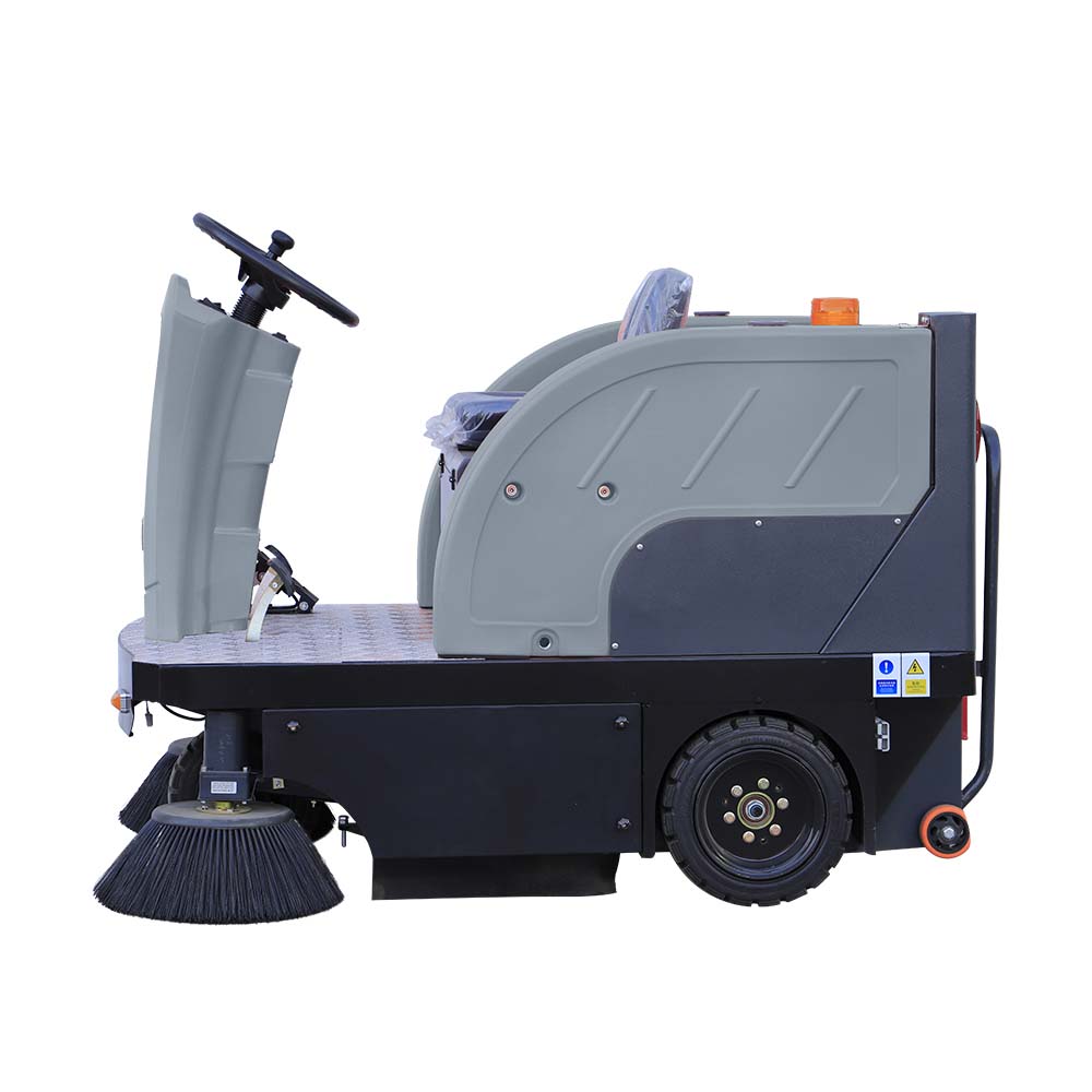 Maxron 1460 ride-on floor sweeper for large warehouse and logistics floors