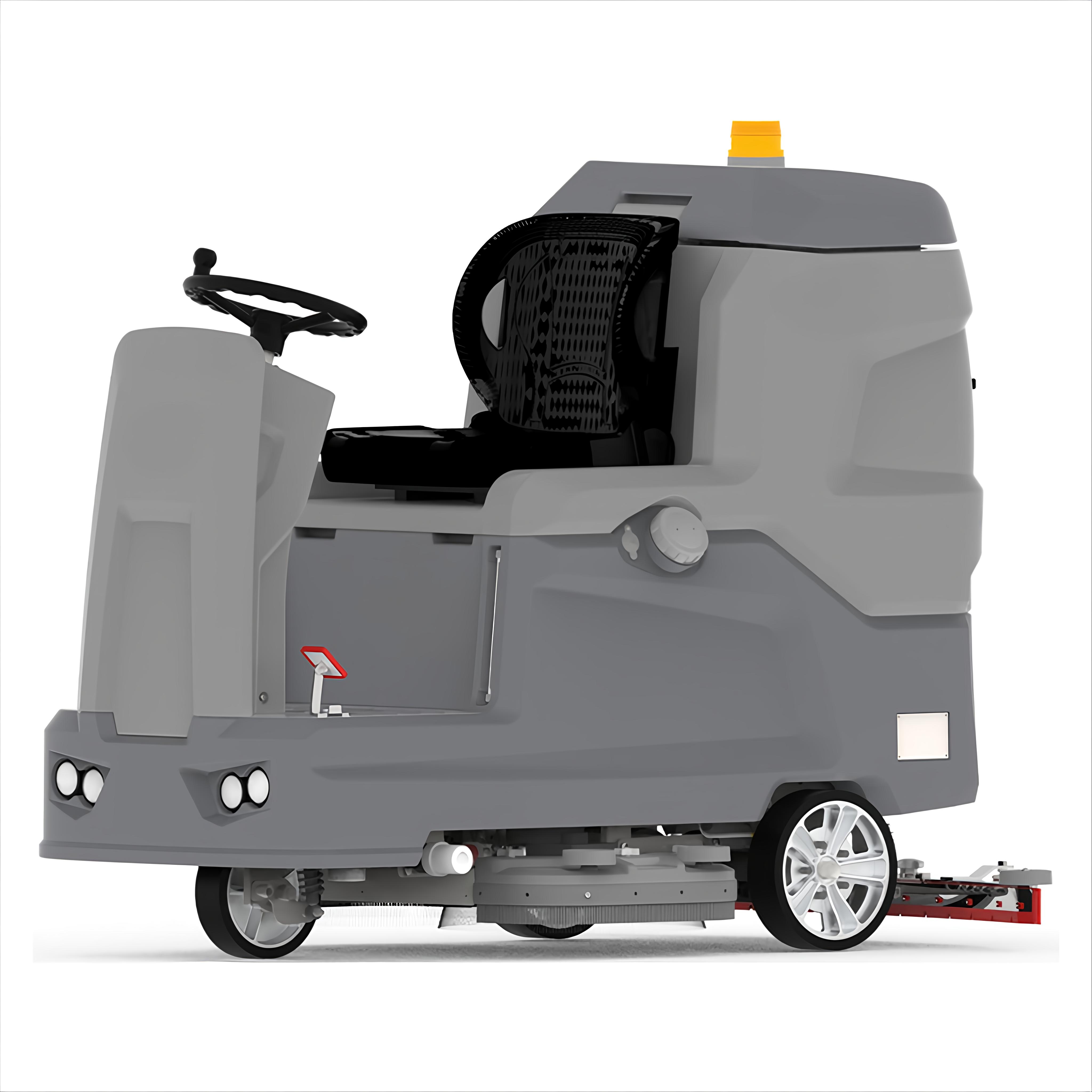 Maxron factory floor scrubber equipment for manufacturing plant cleaning