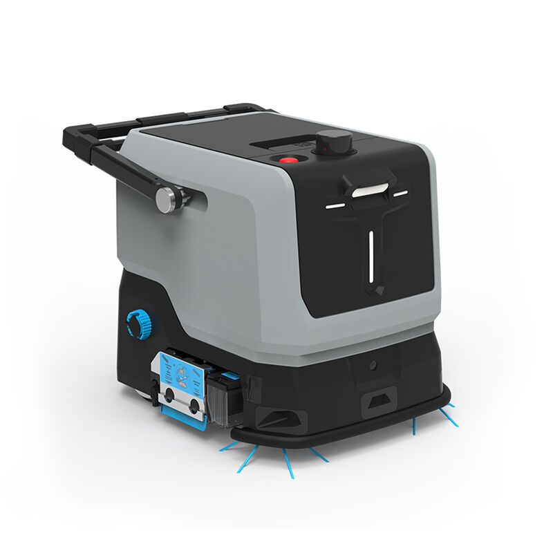 Maxron robotic floor cleaner for airport and transit hub maintenance