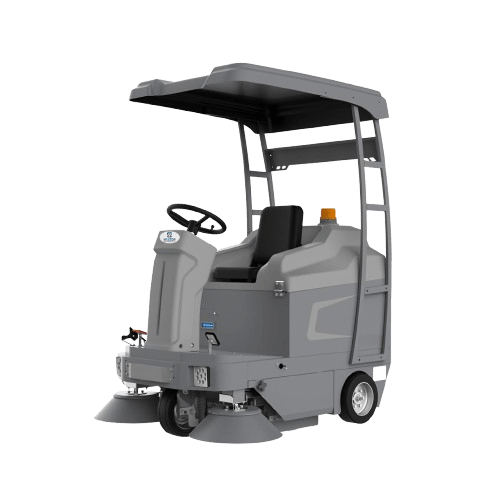 Maxron ride-on sweepers for factory and workshop